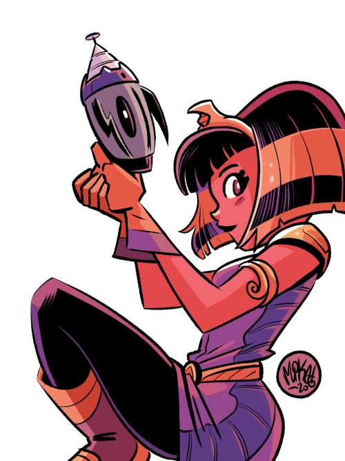 Been a while since I’ve drawn my fav space queen. :)Also, new Cleopatra In Space episodes tomo