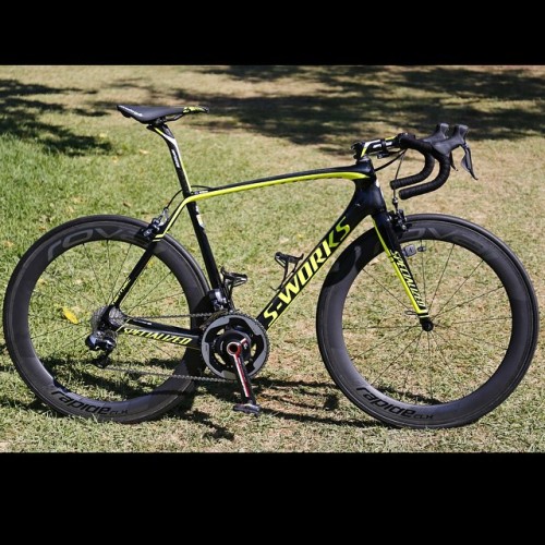 bici-veloce:From pelotonmagazine - The bike of Michael Rogers of Tinkoff-Saxo at the Tour Down Under