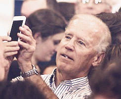 :  Joe Biden + being cute 