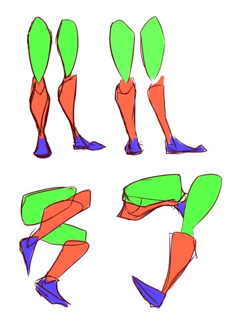 drawingden:  Legs Simple Shapes Pt1 by lwyn  