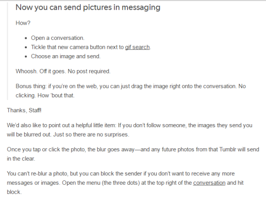 More on the subject of Blurred Photos in Personal Messages!