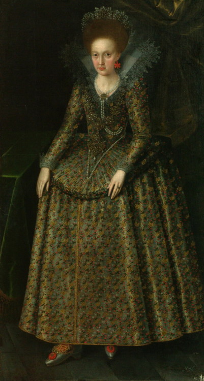 Portrait of Elisabeth Sophie Hohenzollern-Radziwiłł,c. 1613