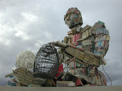 upcyclingtextbooks: Miles from any classroom, in the middle of Northern Nevada’s Black Rock Desert, 