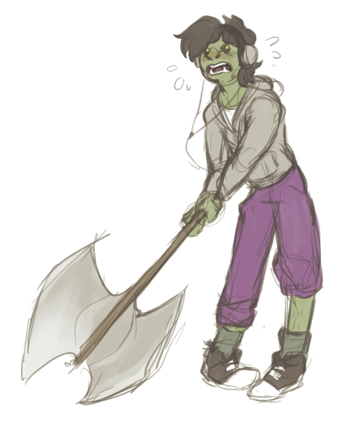 accessible-d20: losebetter: someone recommended fantasy high to me a while back for Cute Gay Orc Cat