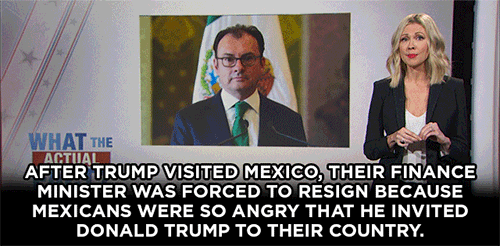 thedailyshow:  When asked if Americans can trust him, Donald Trump pointed to his disastrous trip to Mexico. 