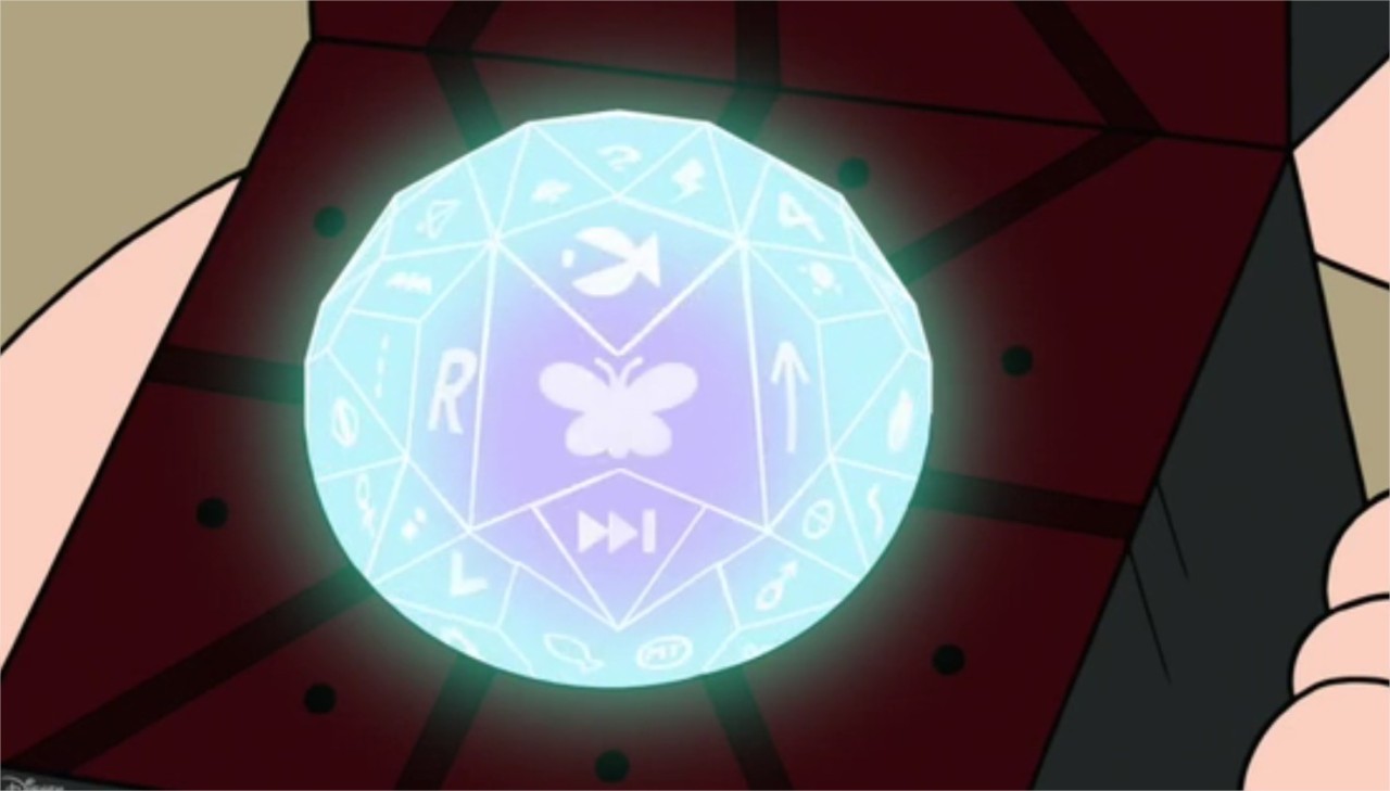 The Infinity sided dice symbols. As you can see,there are cipher wheel symbols in