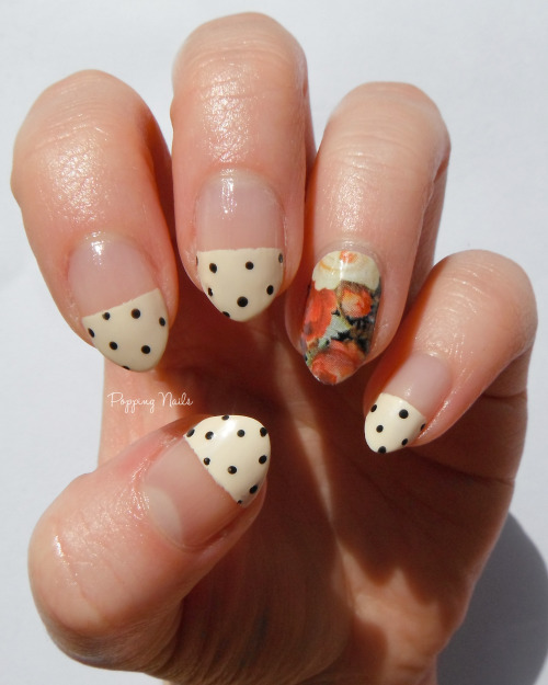 Classic polka dot and roses with a twist 
