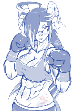 Tequila-Koopasarts:  She’s Ready To Punch The Living Daylights Out Of You. :V 