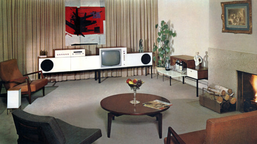 vinylespassion:  Electrohome Perception Modules, Stereo System with Goodmans Triaxiom Speakers. Design by John B Parkin, Canada, 1961. 