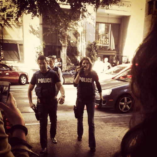 wlw-for-life: Stana Katic &amp; Jon Huertas - Castle BTS 