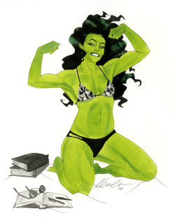 Eljackinton:  Kevinwada:  She-Hulk * Wizard World Austin 2014 Sketch In Honor Of