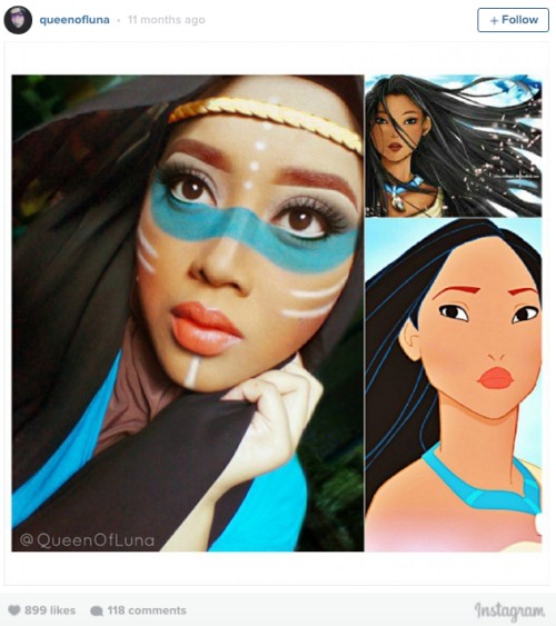 sizvideos: Malaysian makeup artist uses her hijab to turn herself into actual Disney princesses