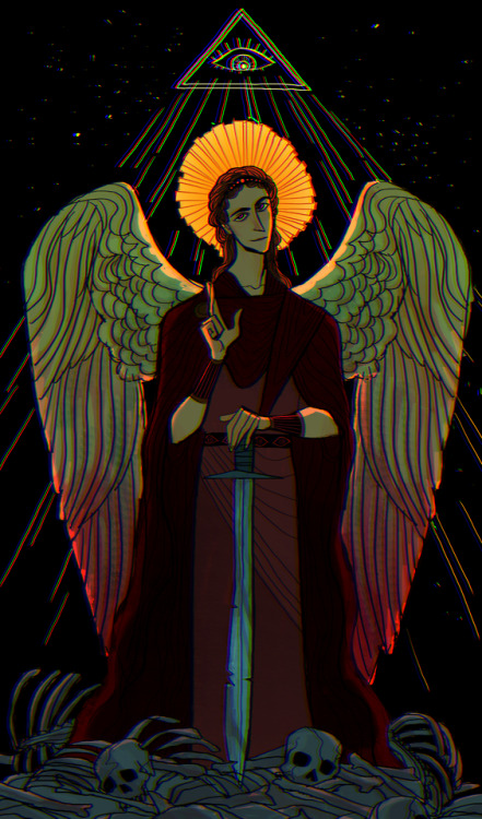 cassandra-parker:a self indulgent angel inspired by biblical imagery in gothic, byzantine, and medie