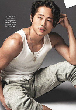 grheene: Steven Yeun for US Weekly’s Hot Bodies 