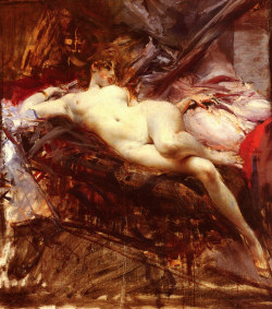 scribe4haxan:  Reclining Nude ~ by Giovanni Boldini…