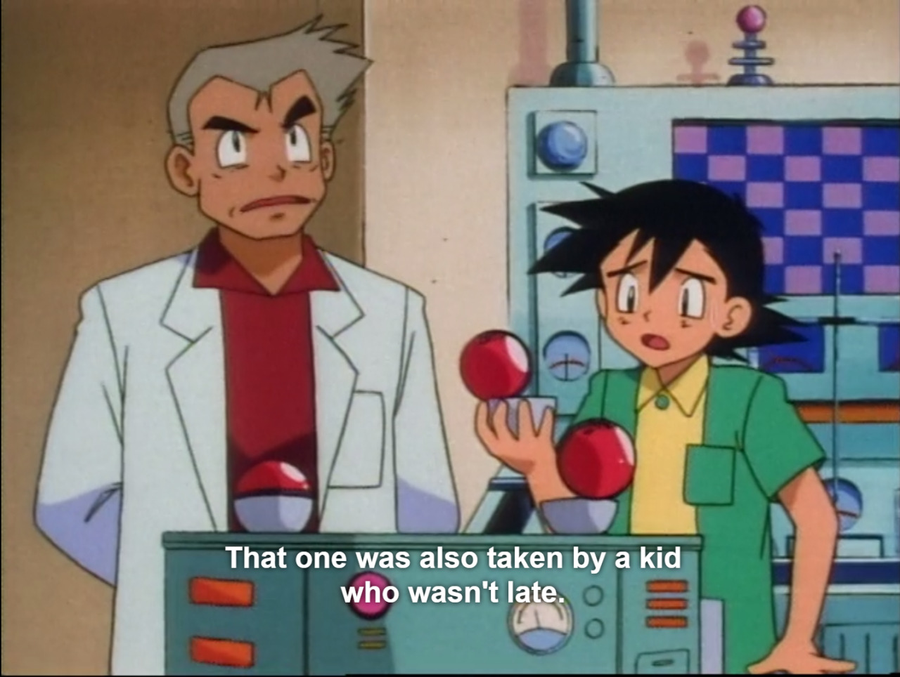 ortizesque: 5 minutes into my rewatch of Pokemon and Professor Oak is being an asshole