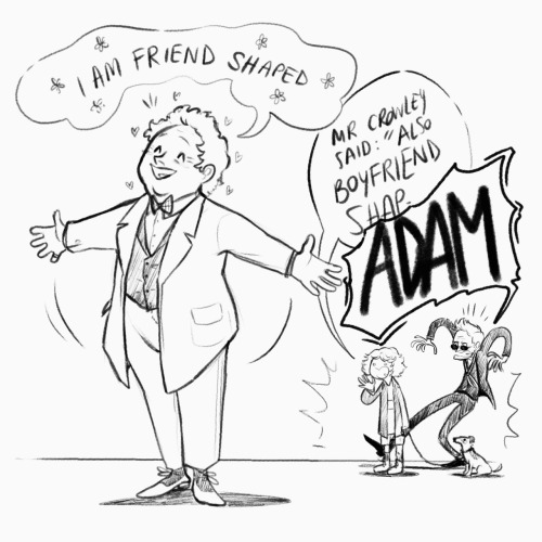 Your Good Omens Art Is Amazing And Adorable But Adam Is My Favorite Because His Face Looks Just A Little
