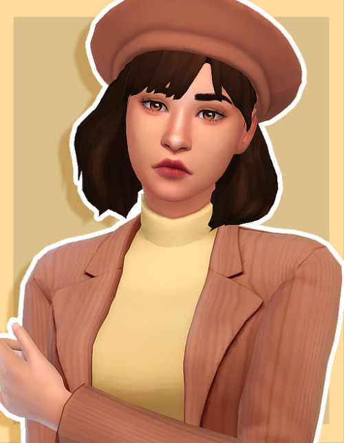 SIM FOR DOWNLOAD NO.4: Azuel SteinCC LIST:|Skin|Contacts|NoseMask|Eyelashes|Eyebrows|Hair|Beret|Outf