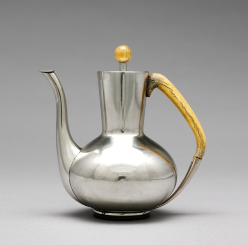 Svend Weirauch, tea pot, 1949. Silver and Ivory. Firm of Franzt Hingleberg, Denmark. Cleveland Museu