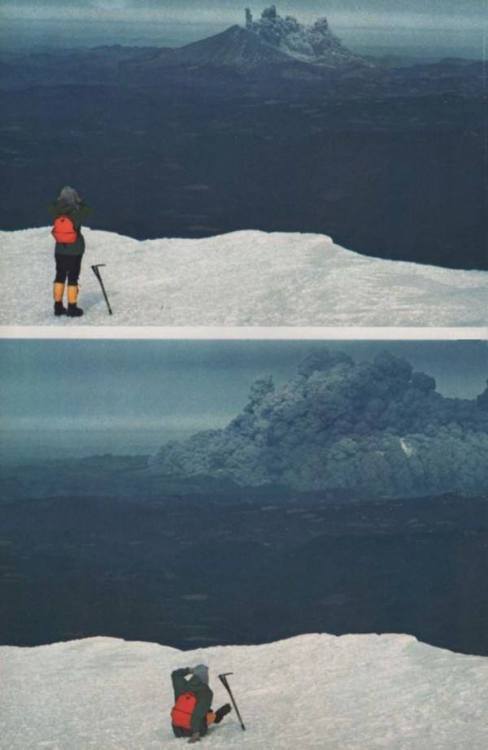 Blast from the past You can only imagine that what this climber saw at 8.32 a.m. on May 18th 1980 li