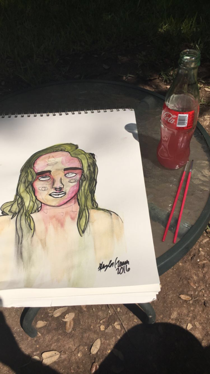 kaylahasagunn:Water color on paper, 2016