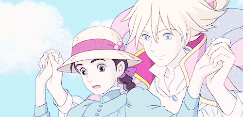 sunlightdrop:howl’s moving castle + blue ↦ “trying to catch your heart is like trying to catch a sta