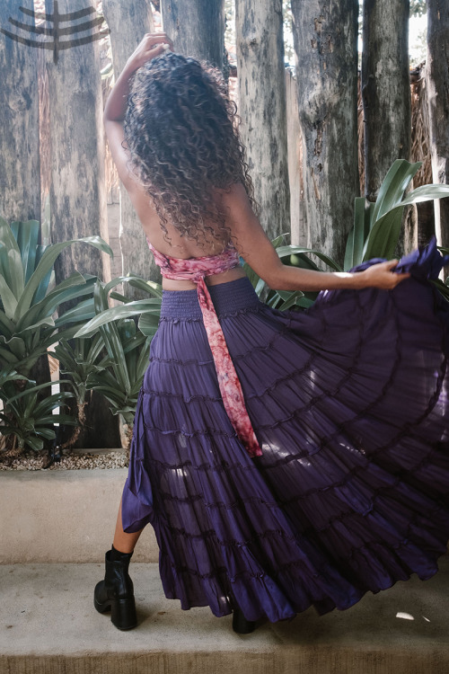 Looks By Manaka Collection : Divine Earth Collection - Fairy Tale Ruffle Skirt - PurpleThis bea