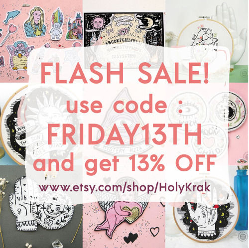 il-biografo:FLASH SALE! in my shop Holy Krak! on Etsy USE CODE : FRIDAY13TH TO GET 13% OFFPatches / 