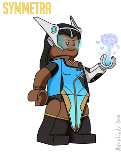 avastindy:  “Teleporter online. I have opened the path.”This is Symmetra from Overwatch as a Lego Minifigure.You can find my other drawings of my Lego Overwatch Legos Here. 