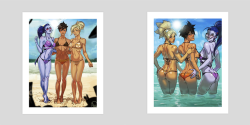 ganassaartwork:  Since over 60 people answered “Yes” to the poll about Overbeach Party Cover and Backcover prints i decided put them online on myOfficial Print Store on INPRNT!You’ll find them here! Along with other prints!Enjoy!
