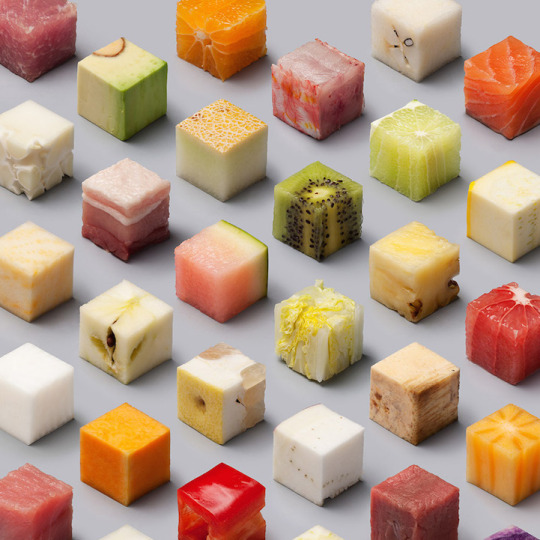did-you-kno:  mymodernmet:  Meticulously-Arranged Photo by Lernert & Sander Transforms Whole Foods into Identical Cubes  