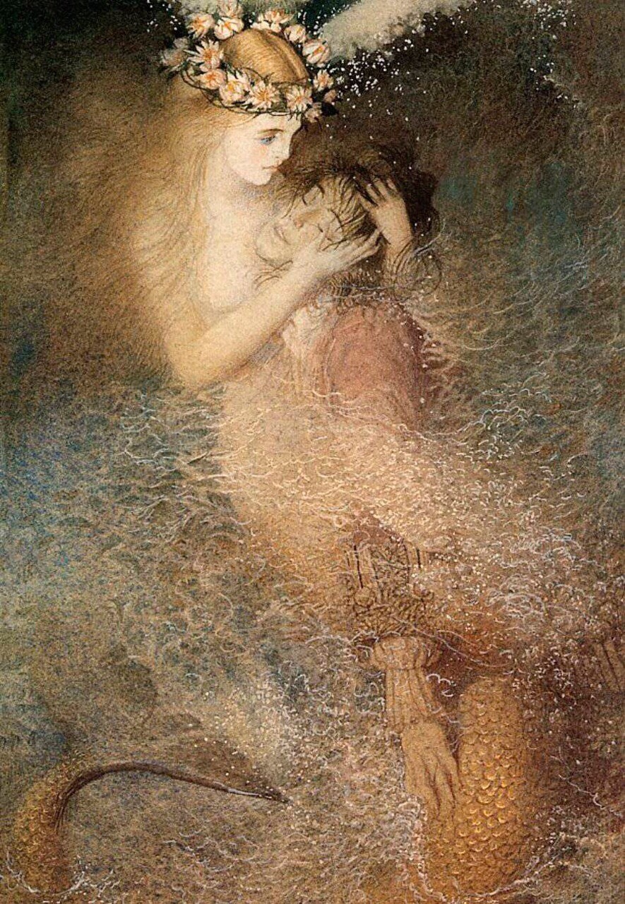 songesoleil:  La petite sirène. The little Mermaid.  Art by Gennady Spirin.( born