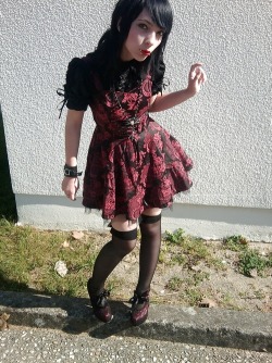 sissygirliewynn:  Delicious dress for getting all dark and goth and breaking out the black nail polish and eyeshadow :-)