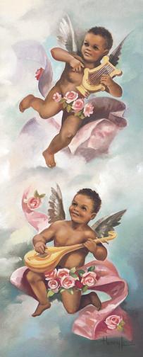 angelsinart:Beverly Lopez, Black Cherubs (II & III)