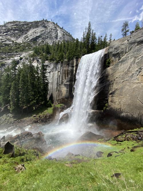 nicetrails: Vernal Fall - Yosemite National Park (California) [OC] [3024x4032]