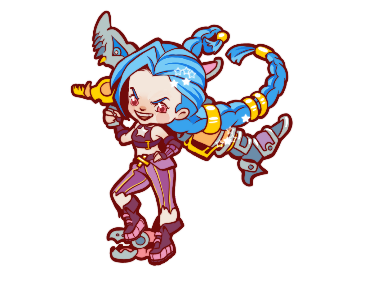 Day 3: It’s Jinx. I’ve actually seen a lot of arcane chibis but she’s my wife’s girlfriend.