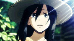 99mesmerize:  SNK favorite moments » Mikasa’s rare smiles &ldquo;When all those shadows almost killed your light&rdquo; 