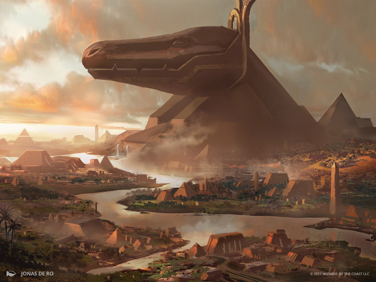 wizardsmagic:    Lay eyes on what once were the great Monuments of Amonkhet…But
