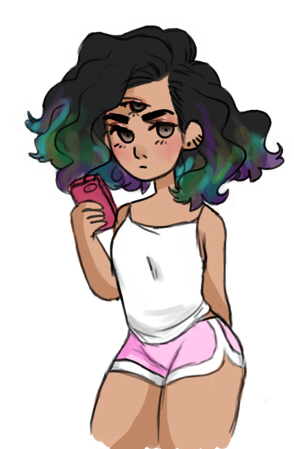 monoscribbles:  I dyed my hair purple a couple of months ago and the paint fucking stained my hair real good and now I’m left with this holo/color changing/mess of a hairI kinda love it tbh