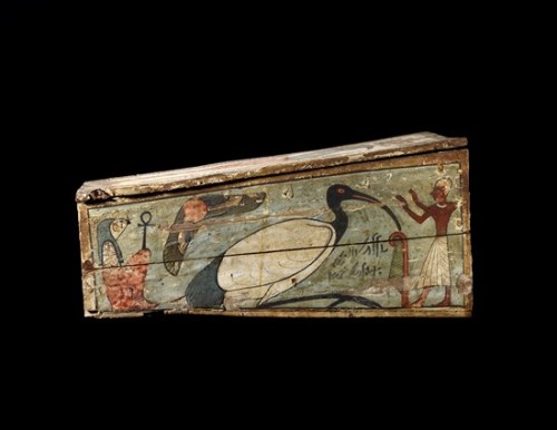 theancientwayoflife:~ Painted Wooden Coffin of the Sacred Ibis of Thoth.Culture: EgyptianDate: 332–3
