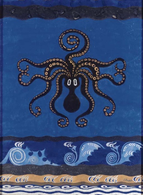 youcannottakeitwithyou:Léon Bakst (Russian, 1866-1924). Octopus.