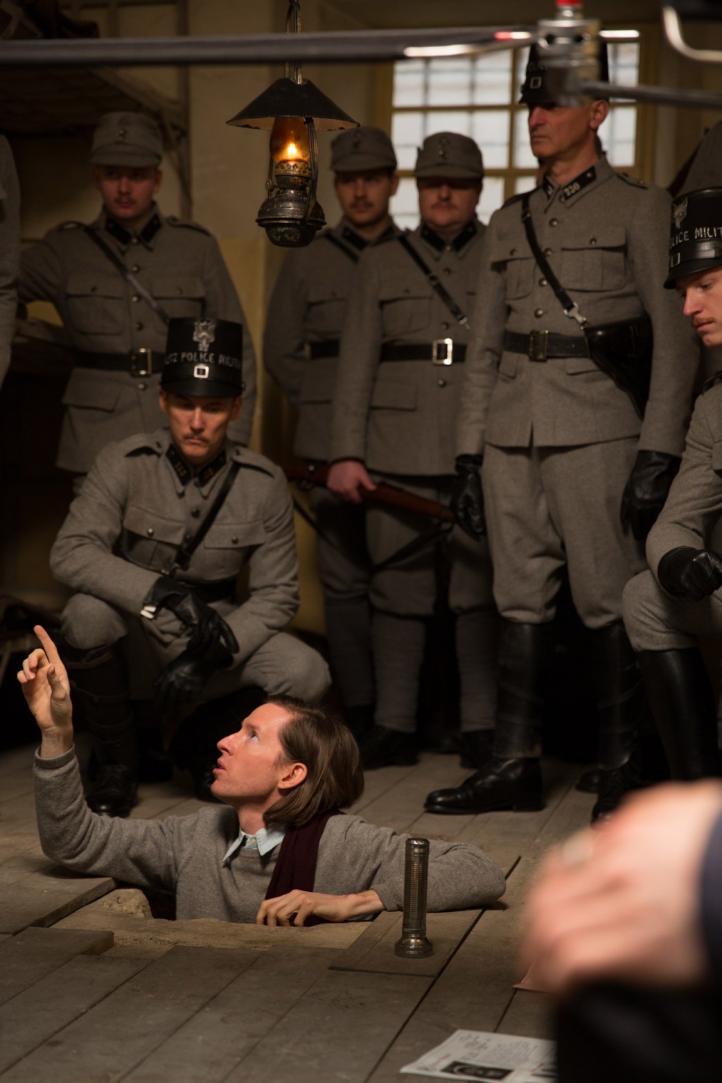 tarkowski:  Wes Anderson on the set of The Grand Budapest Hotel 