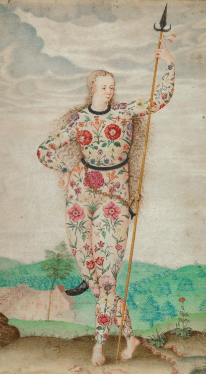 deathandmysticism: Jacques Le Moyne de Morgues, A Young Daughter of the Picts, ca. 1585