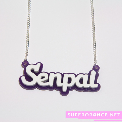shinshayoriginals:  superorange:  Senpai / Kouhai necklaceฟ  I need the senpai necklace…. NEED 