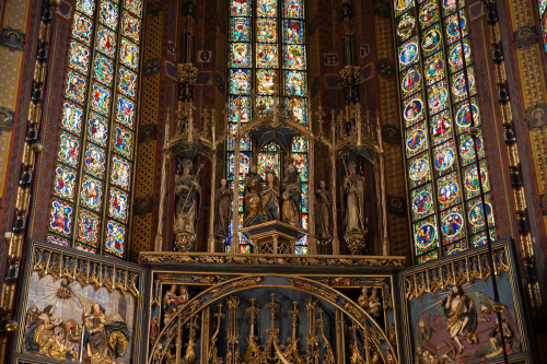 St. Mary’s Church in Krakow Poland, easily one of the most gorgeous Churches I’ve ever seen.Photogra