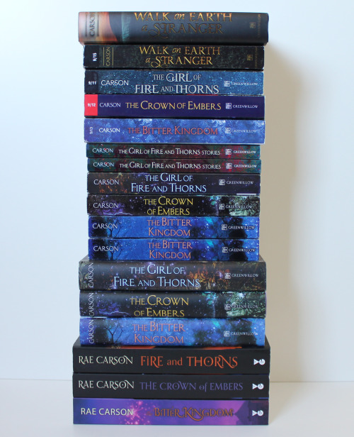 Book Collection #11 - Books by Rae Carson.Link will lead to my blog post, where I have more pictures