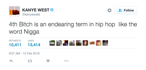 micdotcom:Really Kanye? While plenty of women in hip-hop have reclaimed the word “bitch,” it’s still