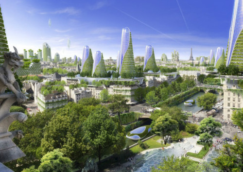 raceletto-romeo:ascalonia:mymodernmet:According to architect Vincent Callebaut, the Paris of 2050 co