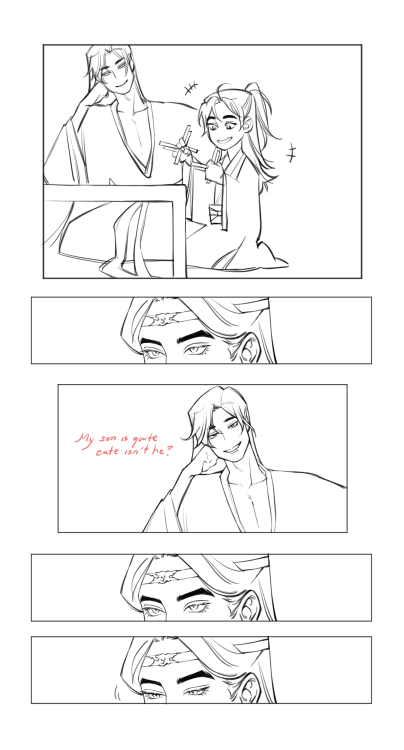 some vague yiling wei sect + single dad AU and a recycled joke