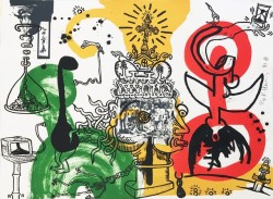 jareckiworld:Keith Haring  -  The King    (lithograph, 1989)